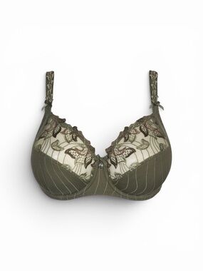 Primadonna Deauville Green Lace Underwire Bra Size UK 36 G. Like new